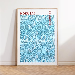 Hokusai Art Print, Hokusai Waves Print, Hokusai Poster, Japanese Waves Art, Great Wave Poster Print, Wall Art Poster Print - Sizes A2/A3/A4