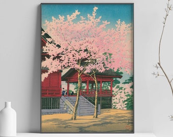 Kiyomizu-dō Temple in Ueno Print, Kawase Hasui Print, Hasui Art Print, Ukiyoe Art, Japanese Print - Wall Art Poster Print - Sizes A2/A3/A4