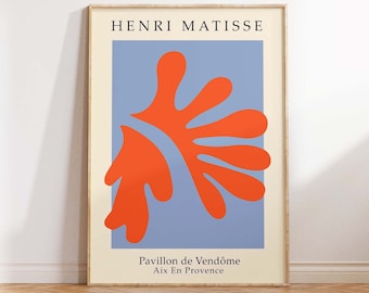 Matisse Papiers Découpés, Matisse Exhibition Poster, Henri Matisse Print, Matisse Modern Art Print  - Wall Art Poster Print - Sizes A2/A3/A4