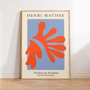 Matisse Papiers Découpés, Matisse Exhibition Poster, Henri Matisse Print, Matisse Modern Art Print  - Wall Art Poster Print - Sizes A2/A3/A4