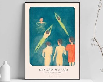 Edvard Munch Art Print, Munch Modern Art, Munch Vintage Art, Munch Poster,  Munch Print, Gift Idea, Wall Art Poster Print - Sizes A2 A3 A4