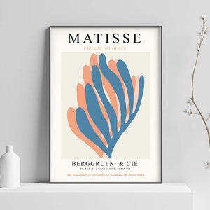 Henri Matisse Exhibition Print, Matisse art Print, Floral Art, Matisse Art, Matisse Print, Modern Print Wall Art Poster Print Sizes A2 A3 A4
