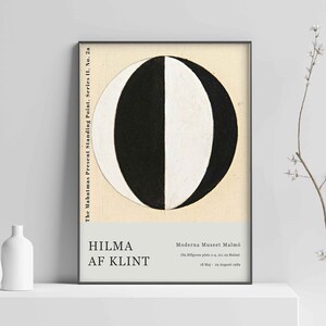 Hilma af Klint print, Modern Art, Bohemian Wall Decor, Scandinavian Art Print, Abstract Art, Museum, Gallery Print, Wall art Sizes A2 A3 A4