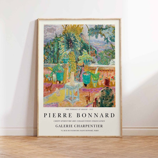 Pierre Bonnard Print, Bonnard Art Print, Bonnard Floral Poster, Bonnard Vintage Poster, Bonnard Wall Art Poster Print -  Sizes A2 A3 A4