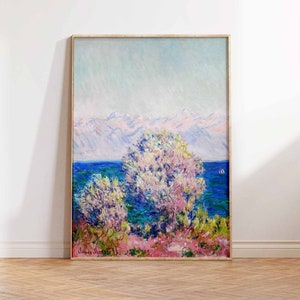Cap d&#39;Antibes, Mistral Print, Claude Monet Print, Monet Art print, Impressionist Art, Monet Poster, Monet Vintage Wall art Sizes A2 A3 A4