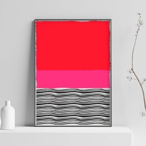 Abstract Art Print, Abstract Poster, Mid Century Abstract Art Modern Art, Modern Print, Modern Abstract Wall Art Poster Print Sizes A2 A3 A4