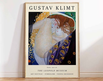 Gustav Klimt Art Print, Klimt Vintage Art Poster, Modern Klimt Art, Art Deco, Klimt Danae Poster - Wall Art Poster Print - Sizes A2/A3/A4