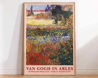 Vincent van Gogh print, Van Gogh Art Poster, Van Gogh Garden at Arles, Van Gogh Art Print,  Vintage Wall Art Poster Print Sizes A2 A3 A4
