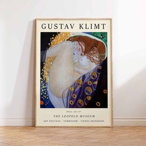 Gustav Klimt Art Print, Klimt Vintage Art Poster, Modern Klimt Art, Art Deco, Klimt Danae Poster - Wall Art Poster Print - Sizes A2/A3/A4