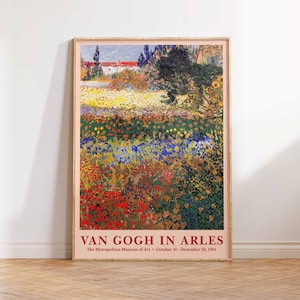 Vincent van Gogh print, Van Gogh Art Poster, Van Gogh Garden at Arles, Van Gogh Art Print,  Vintage Wall Art Poster Print Sizes A2 A3 A4
