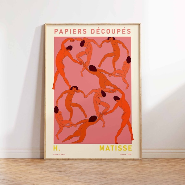 Henri Matisse Dancers, Matisse art Print, Modern Art Print, Exhibition Poster, Matisse Vintage Art - Wall Art Poster Print - Sizes A2/A3/A4