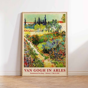 Vincent van Gogh print, Van Gogh Art Poster, Van Gogh Garden at Arles, Van Gogh Art Print,  Vintage Wall Art Poster Print Sizes A2 A3 A4