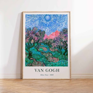 Vincent van Gogh Print, Van Gogh Art Poster, Van Gogh Olive Trees, Van Gogh Art Print, Vintage Van Gogh Wall Art Poster Print Sizes A2 A3 A4