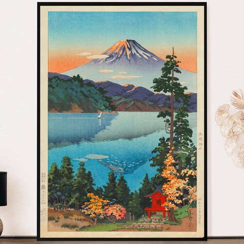 by Tsuchiya Koitsu \u2014 Japanese Art Poster \u2014 Japanese Prints Antique\u201412x18 Inches 1935 Japanese Antique Print \u2014 Araki Street in Yotsya