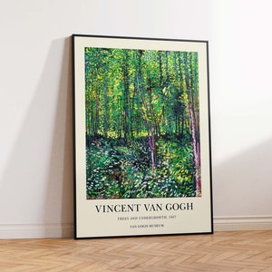 Vincent Van Gogh Art, Van Gogh Art Poster, Van Gogh Art Print, Van Gogh Vintage Art, Van Gogh Trees - Wall Art Poster Print - Sizes A2 A3 A4