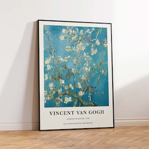 Van Gogh Print, Van Gogh Vintage Art, Van Gogh Floral Art, Van Gogh Almond Blossom Print, Van Gogh Wall Art Poster Print - Sizes A2/A3/A4