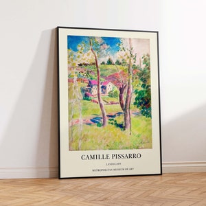 Camille Pissarro Print, Landscape Print, Pissarro Art Print, Pissarro Vintage Art, Pissarro Wall Art Poster Print Gift Idea - Sizes A2 A3 A4