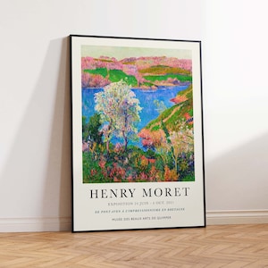 Henry Moret Goulineau Cove, Moret Art Print, Moret Print, Moret Poster, Moret Seascape Print, Moret Wall Art Poster Print Tamanhos A2/A3/A4