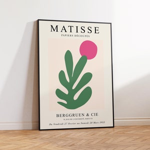 Henri Matisse Exhibition Poster, Matisse Art Print, Matisse Art Poster, Matisse Print, Matisse Cut Outs, Art Poster Print - Sizes A2 A3 A4