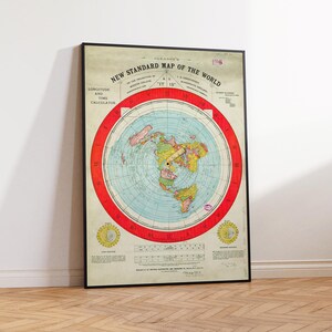 Commonwealth productie Master kaart, wereldkaart afdrukken, 1892 platte kaart, vintage print, vintage kaart, kaart muur kunst poster print maten A2 A3 A4
