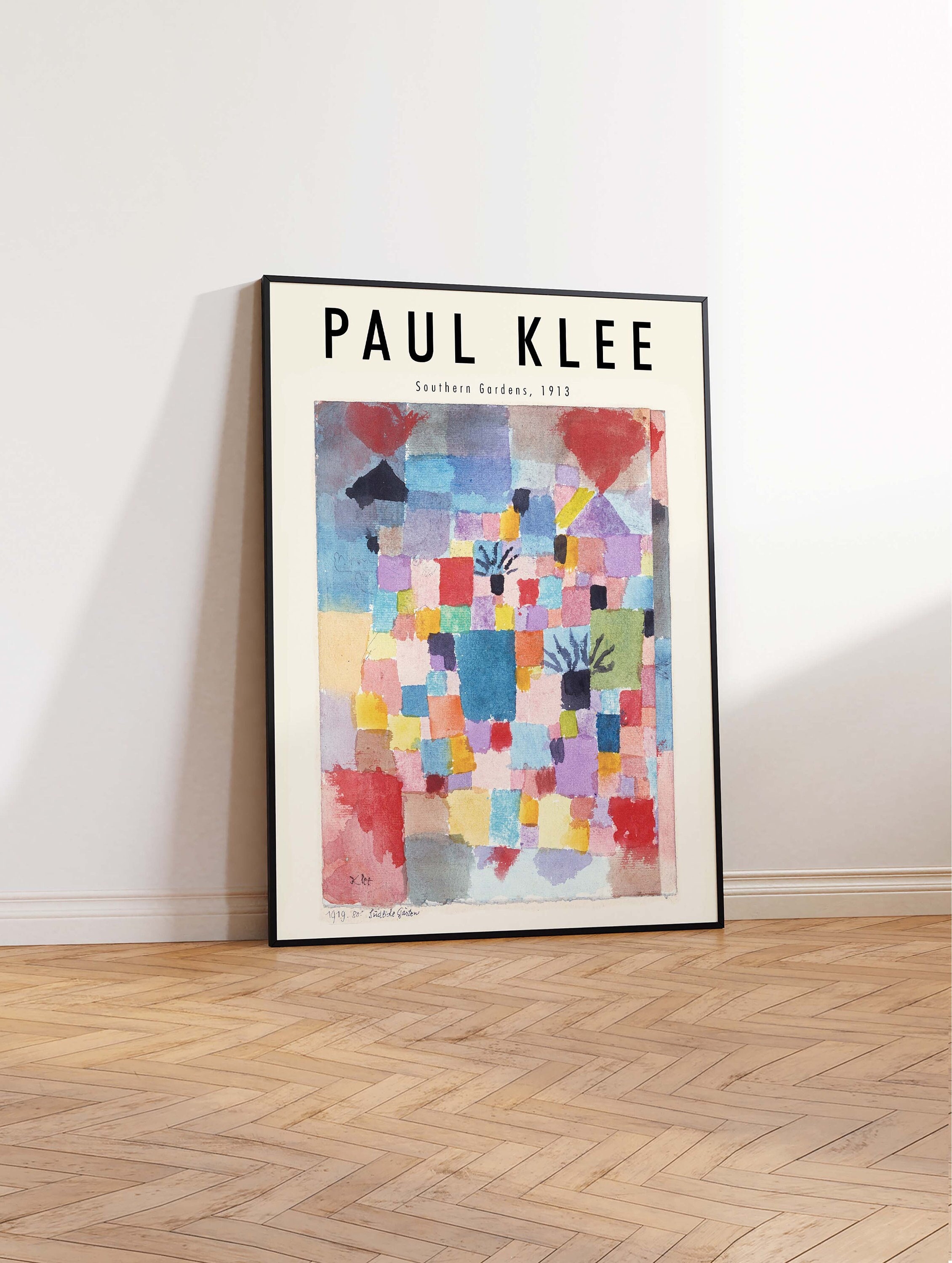 パウル・クレーのアートポスター、クレーのサザンガーデン、抽象アート
