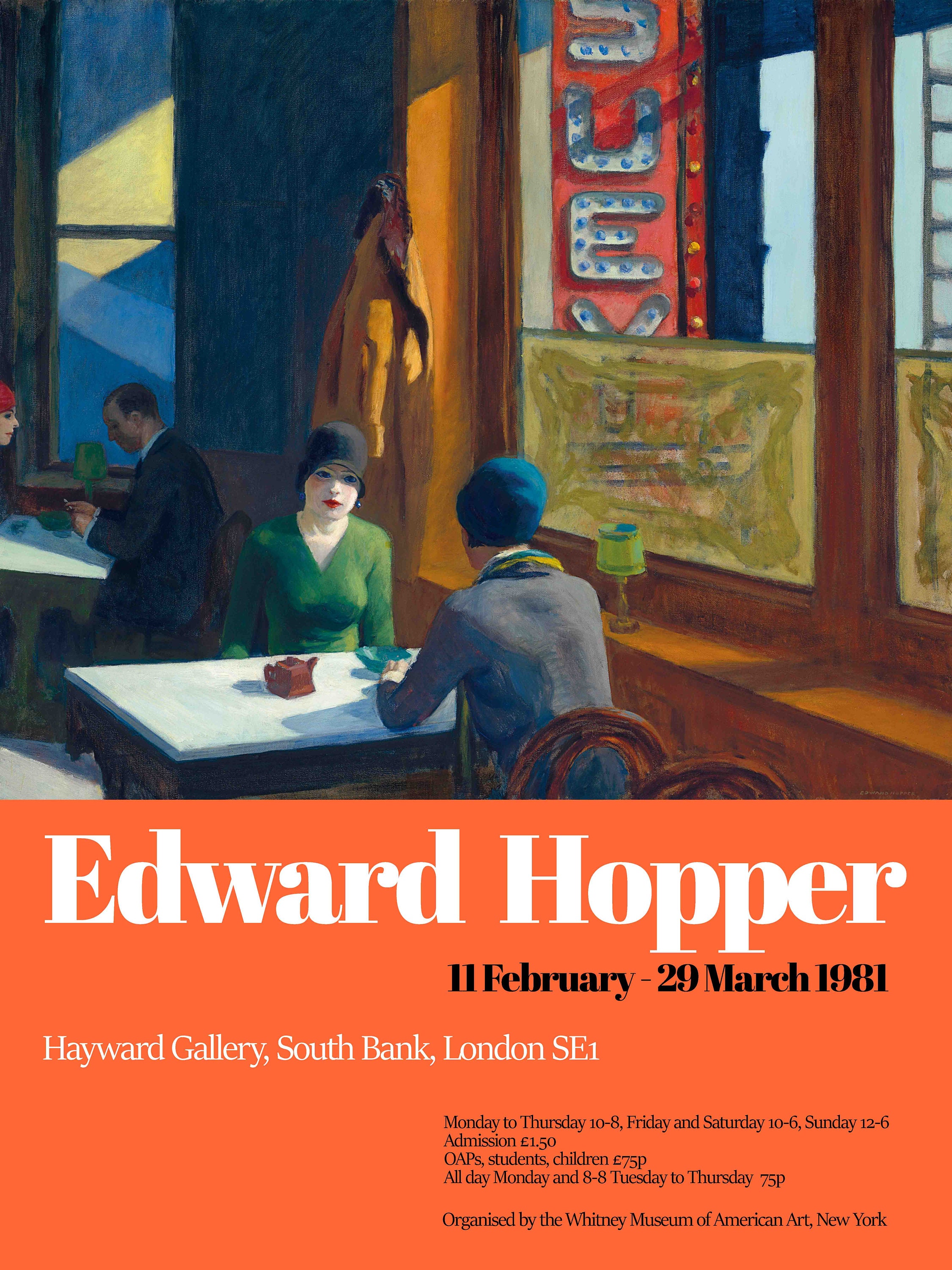 Edward Hopper Art Hopper Exhibition Poster Chop Suey print Etsy