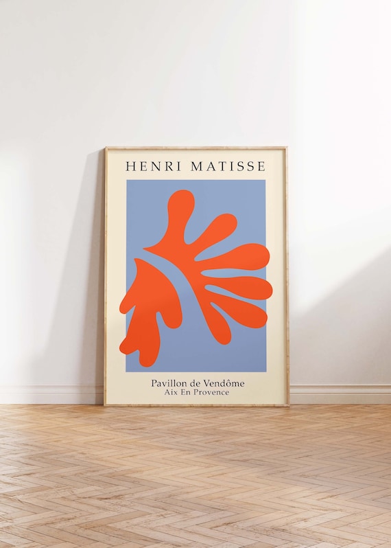 Matisse Papiers Découpés, Matisse Exhibition Poster, Henri Matisse Print, Matisse Modern Art Print  - Wall Art Poster Print - Sizes A2/A3/A4