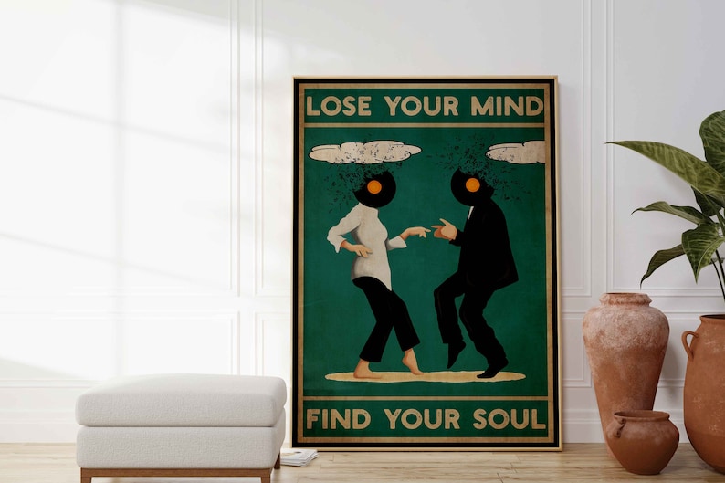 Vintage Poster - Pulp Fiction Lose Your Mind Find Your Soul Vintage Print Movie Cool Print Gift Idea Wall art poster print Sizes A2A3A4 image 5