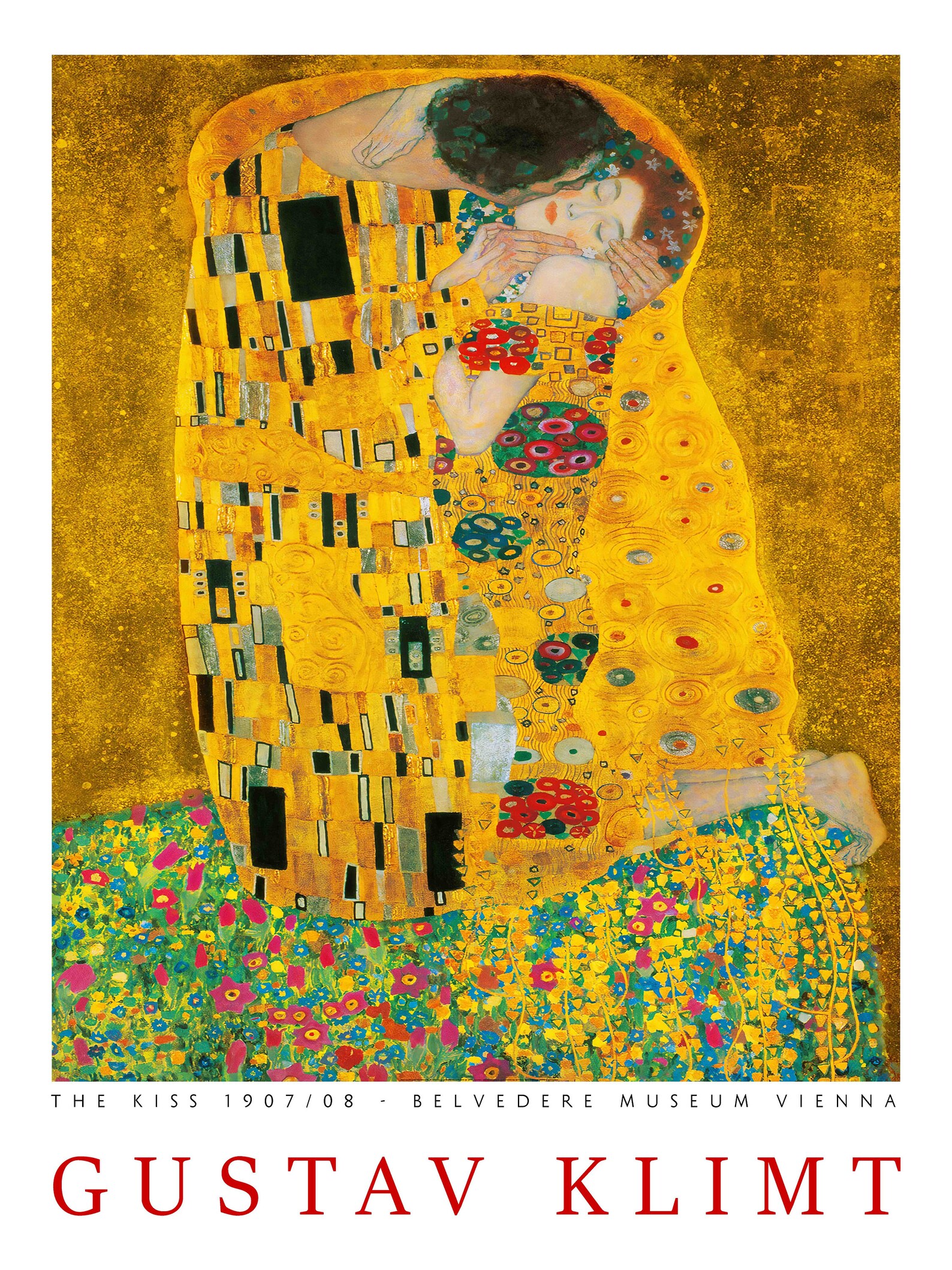 The Kiss by Gustav Klimt 1907/1908 Klimt Print Modern Art Etsy