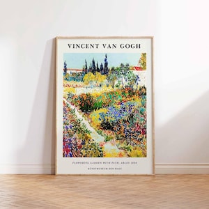 Vincent van Gogh print, Van Gogh Art Poster, Van Gogh Garden at Arles, Van Gogh Art Print,  Vintage Wall Art Poster Print Van Gogh Poster