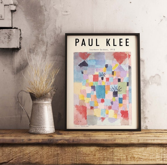 パウル・クレーのアートポスター、クレーのサザンガーデン、抽象アート