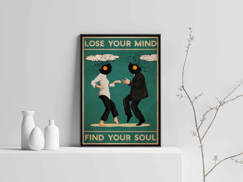 Vintage Poster - Pulp Fiction Lose Your Mind Find Your Soul Vintage Print Movie Cool Print Gift Idea Wall art poster print Sizes A2A3A4 image 3