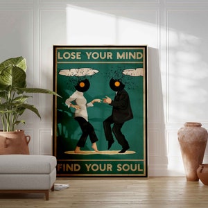 Vintage Poster - Pulp Fiction Lose Your Mind Find Your Soul Vintage Print Movie Cool Print Gift Idea Wall art poster print Sizes A2A3A4 image 4