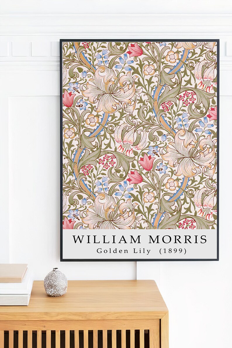 William Morris Golden Lily Print Morris Vintage Art Print - Etsy