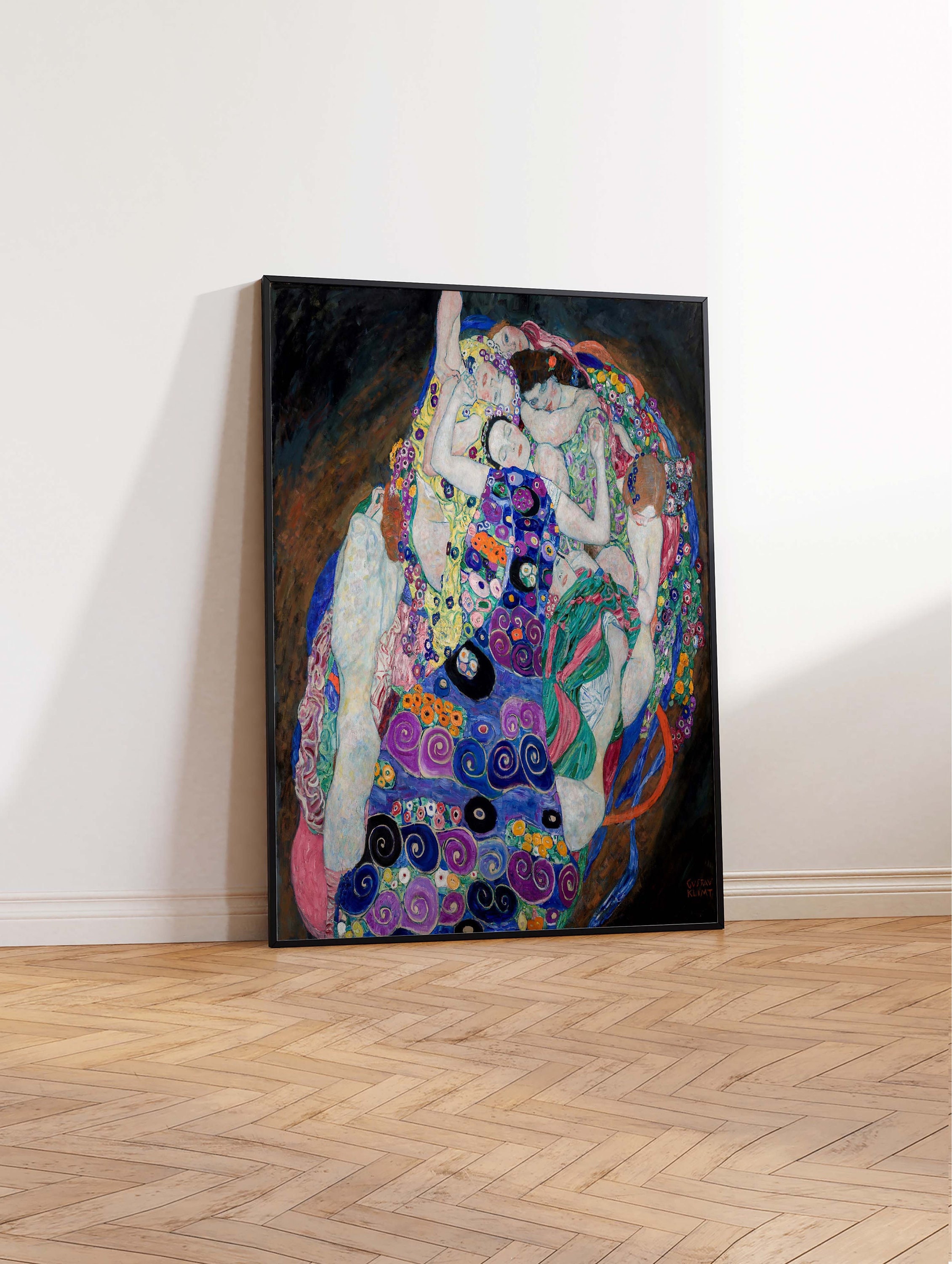 Gustav Klimt the Virgin, Art Deco, Gustav Klimt Print, Modern Art