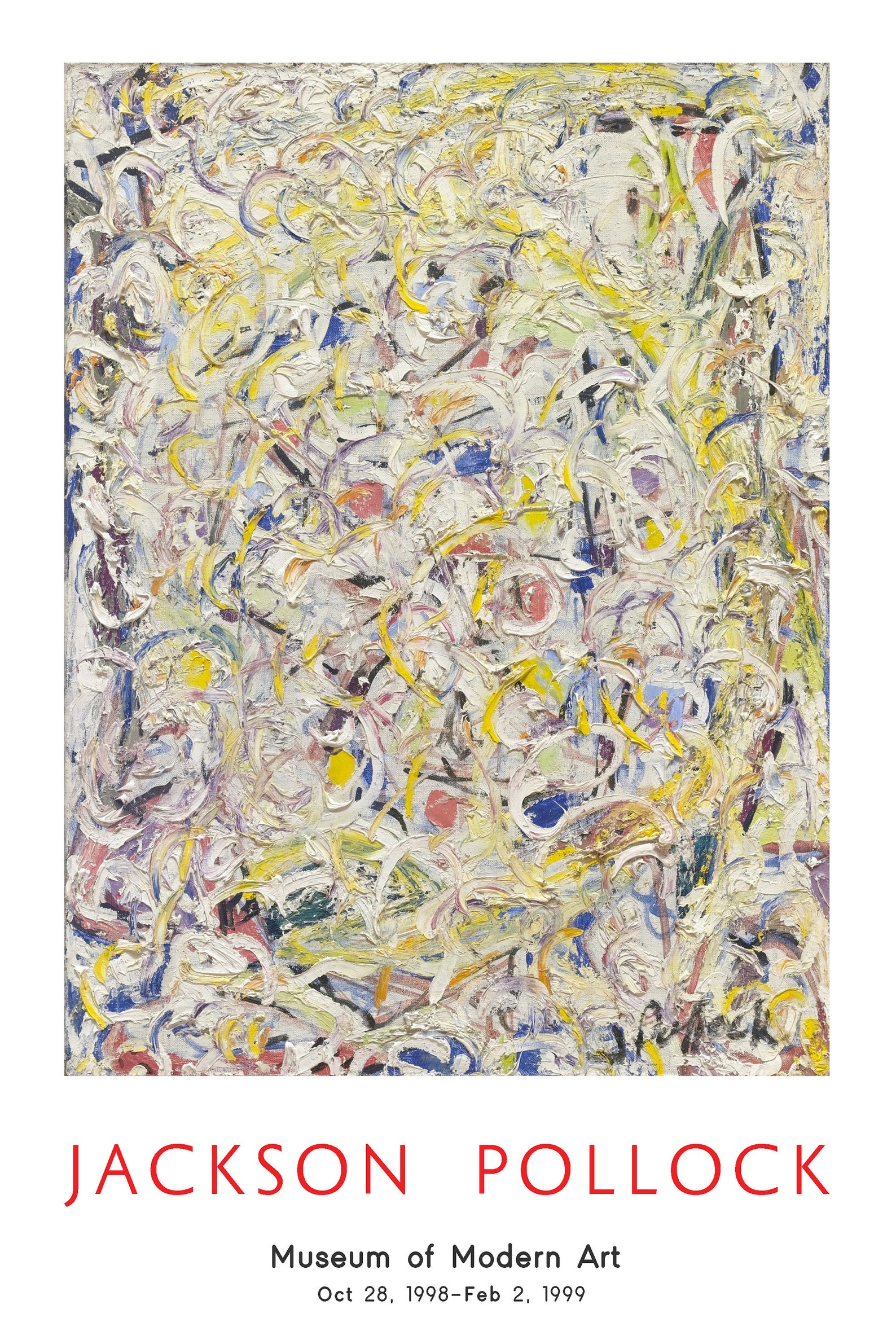 Jackson Pollock Exhibition Poster Jackson Pollock Print Modern | Etsy