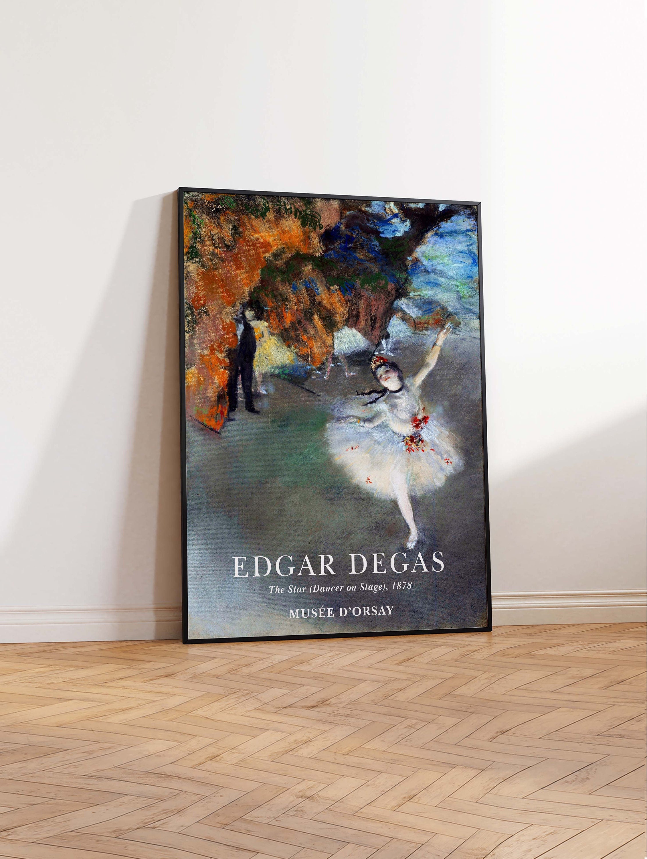 Edgar Degas Print, the Dance Class Exhibition Poster