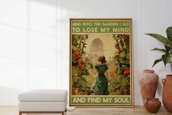 Cartello In Metallo Vintage Con Scritta 'I Go To Lose My Mind And Find My Soul', 30,5x20,3 Cm, Poster Rustico Per Giardino, Patio E Casa, Fori Preforati - 2