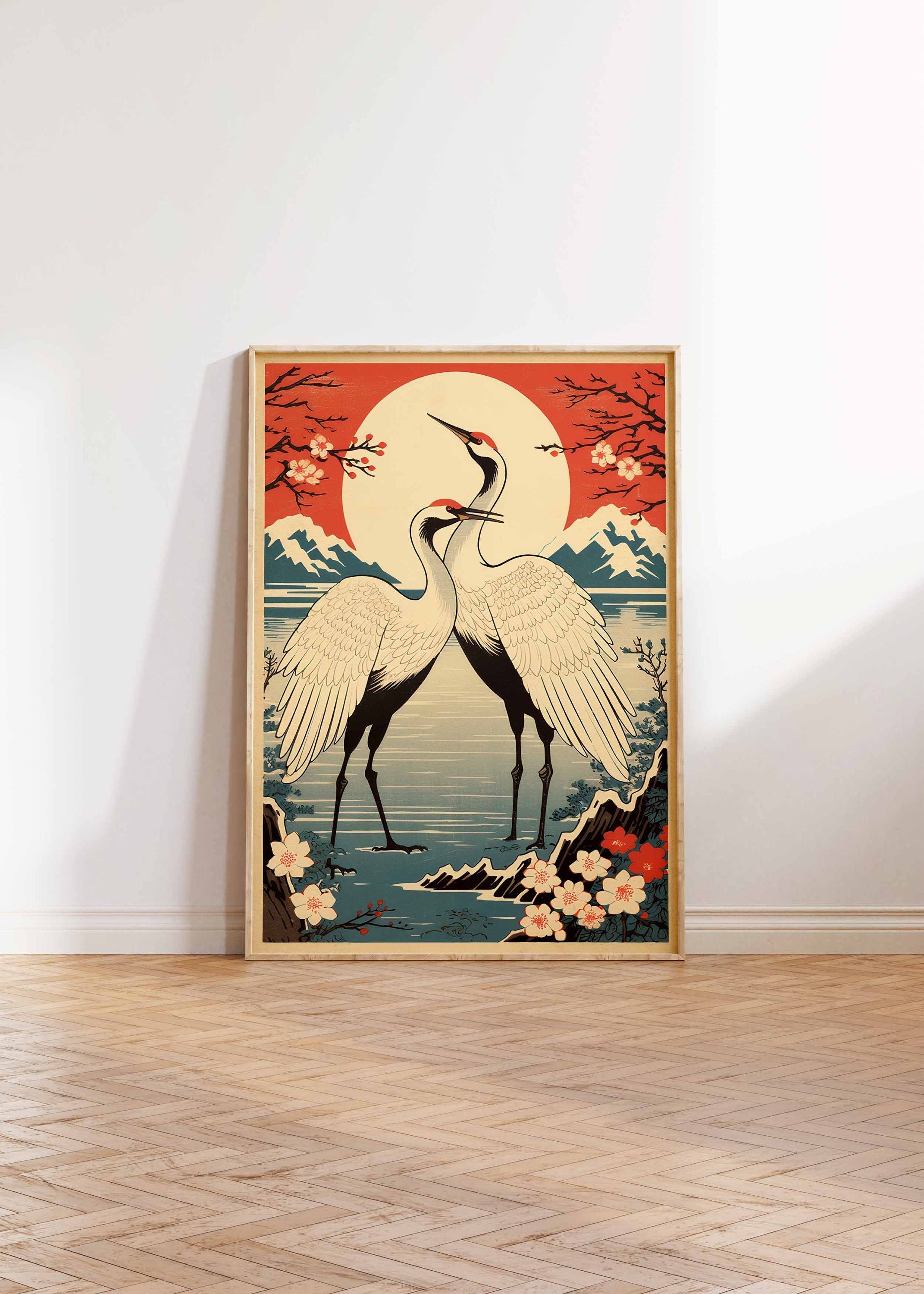 1940 Wood Frame Vintage Poster カサブランカ Burbank, Dark Walnut Brown Picture Frame, 2.75