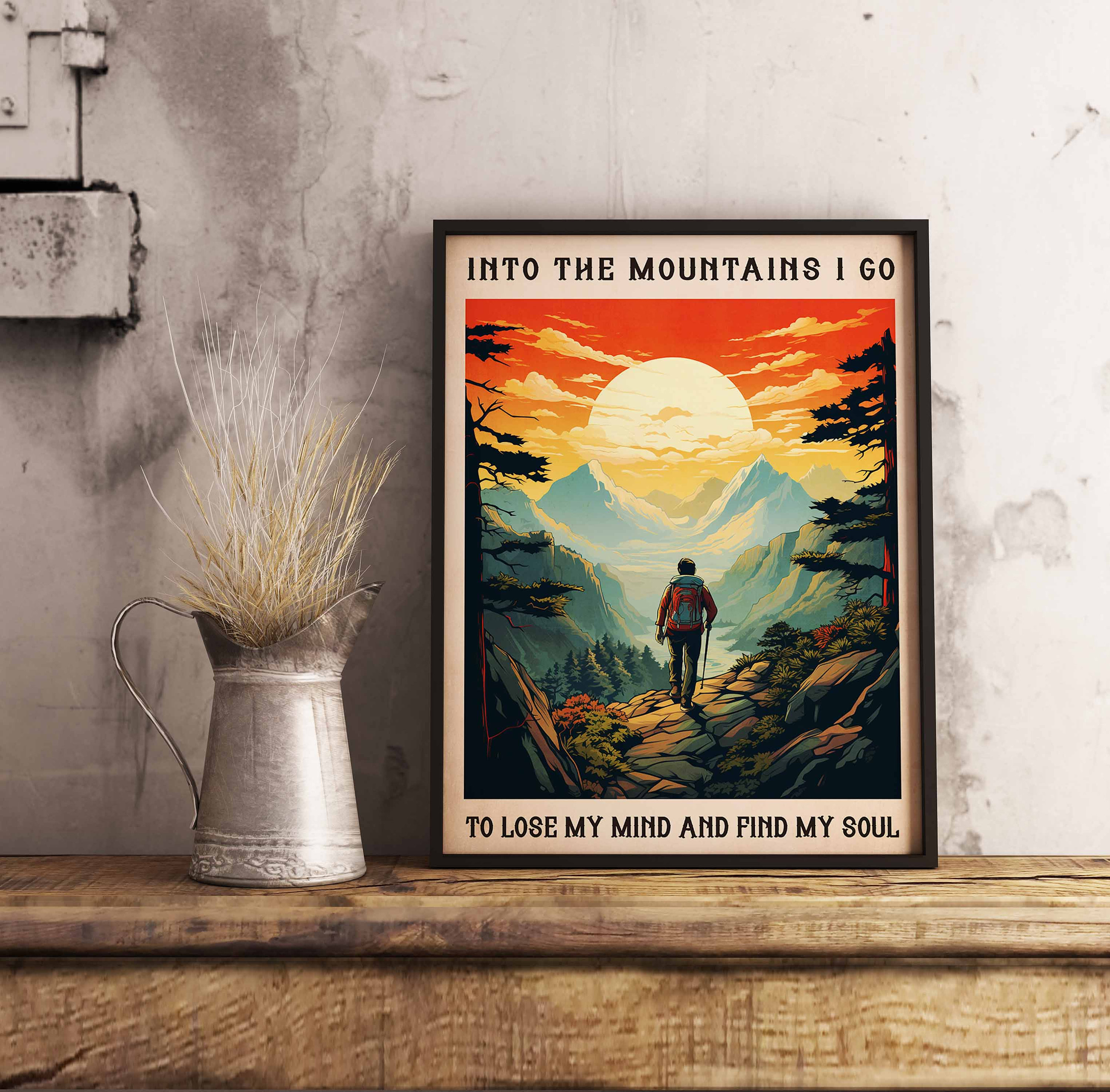 Mountains Poster, Nature Poster, Traveler Poster, Nature Art Print