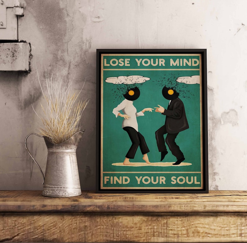Vintage Poster - Pulp Fiction Lose Your Mind Find Your Soul Vintage Print Movie Cool Print Gift Idea Wall art poster print Sizes A2A3A4 image 2