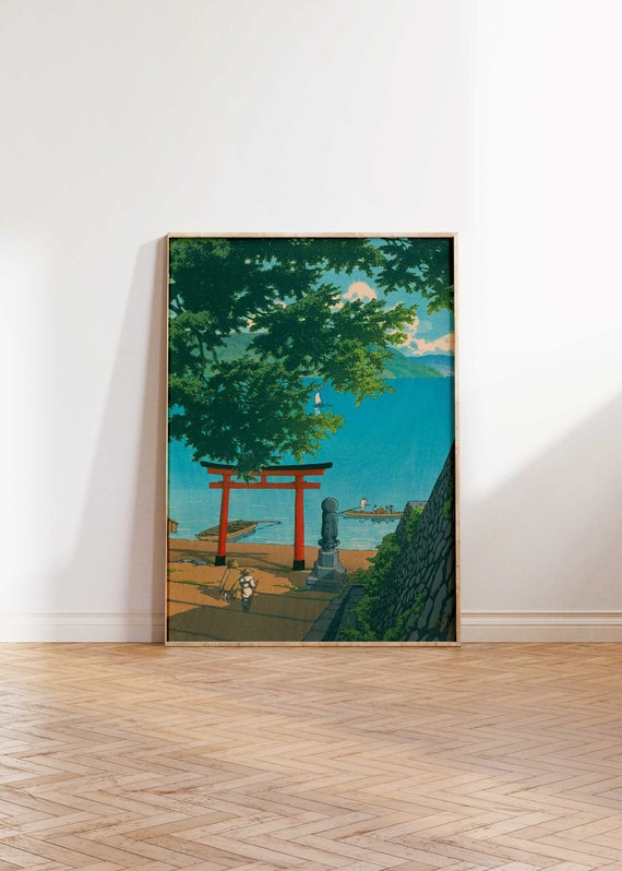 Hasui Kawase Art Print, Chūzenji Lake Print, Hasui Japanese Art Print, Vintage Woodblock Art Print, Japanese Art, Wall Art Poster Print