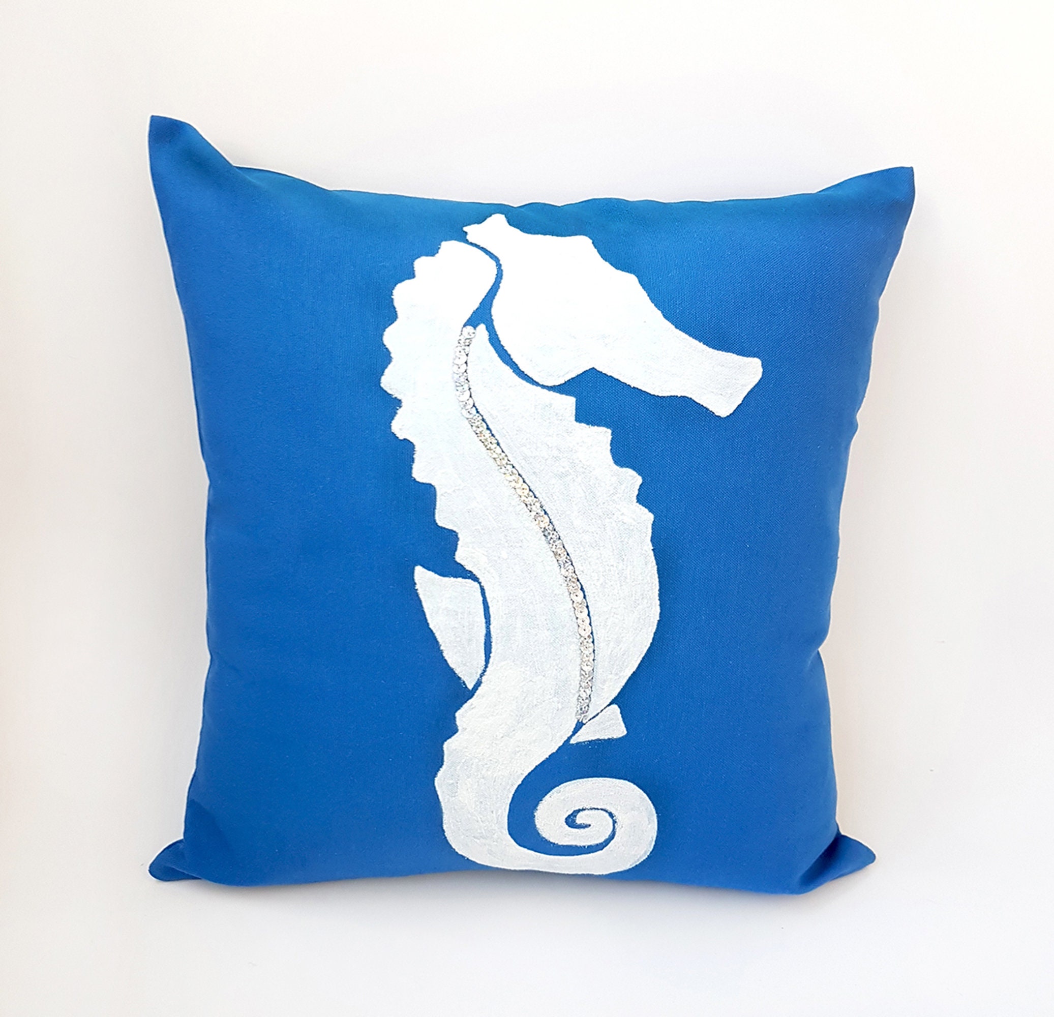 Beach House Pillow Cover / Navy Blue Coastal Pillow Case / Etsy