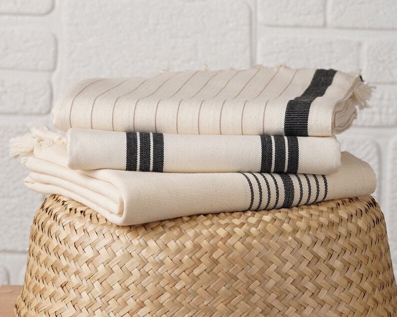 Rapid Dry Turkish Bath Towel, Soft Lightweight Towel, Boho Beach Blanket, Tassel Towel, Organic Cotton Turkish Towel, Eco Friendly Towel image 4