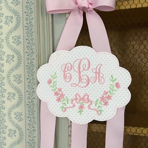 Floral Hair Bow Hanger Holder