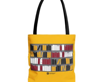 Maryland Bookshelf Tote Bag - Perfect for Librarians, Readers, Students, Library Gifts, Literary Enthusiasts, Bookish Style