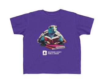 Slow Down for the Library - Turtle Reading Book, Library Kids Shirt, Comfy Cotton Toddler Tee