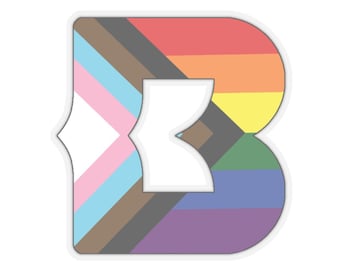 Progress Pride B Kiss-Cut Sticker