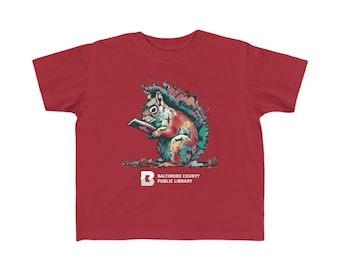 Go Nuts for Reading! Toddler Tee - Library Kids Shirt, Book Lover Child Tshirt, Comfy Cotton Toddler