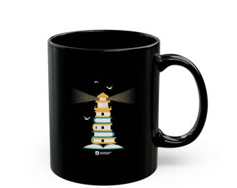 Keepers of the Light Mug | Black Ceramic Coffee Cup